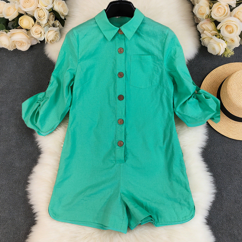 Women's Button Front Long Sleeve Top