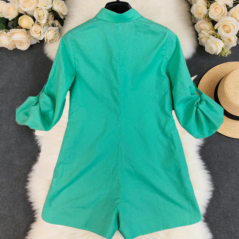 Women's Button Front Long Sleeve Top