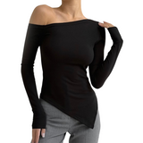 Women's Off Shoulder Long Sleeve Top