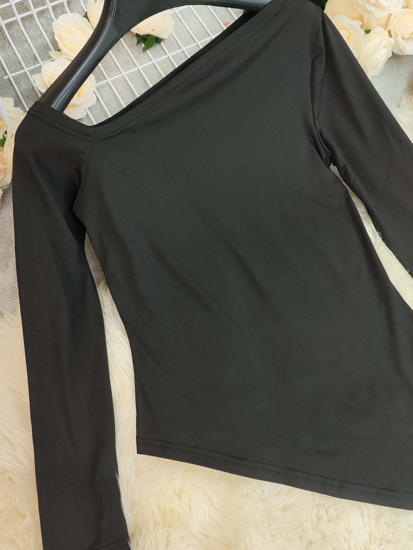 Women's Off Shoulder Long Sleeve Top