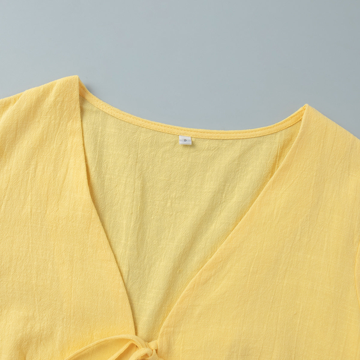 Women's Yellow Two-Piece Maxi Skirt Set