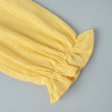 Women's Yellow Two-Piece Maxi Skirt Set