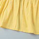 Women's Yellow Two-Piece Maxi Skirt Set