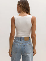 Women's Sleeveless Ribbed Button Front Romper