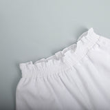 Women's Button Front Tie Waist Shirt Shorts Set