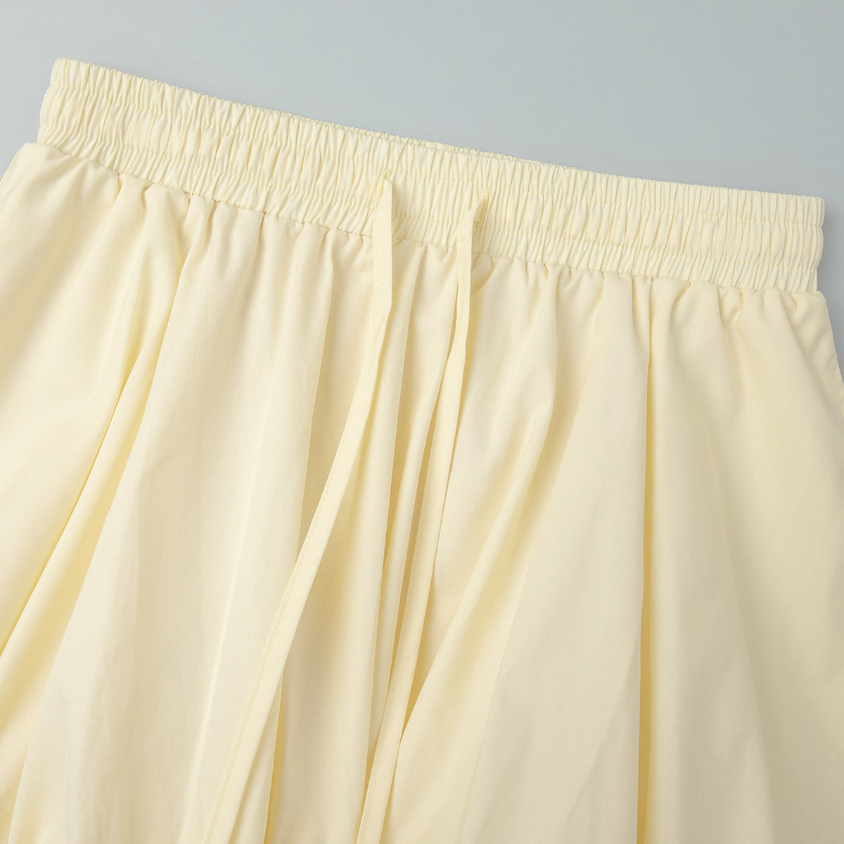 Women's Button Front Shirt & Drawstring Shorts Set