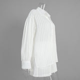Women's Striped Button Front Shirt & Shorts Set