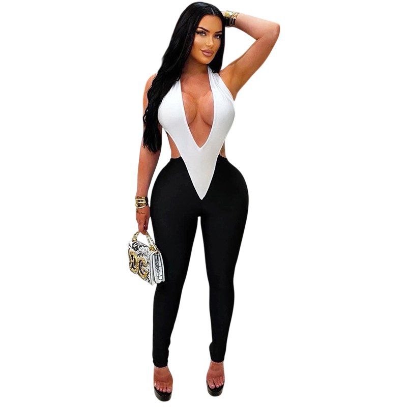 Women's Cutout Halter Jumpsuit