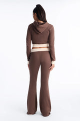Women's Cropped Hoodie & Wide Leg Pants Set