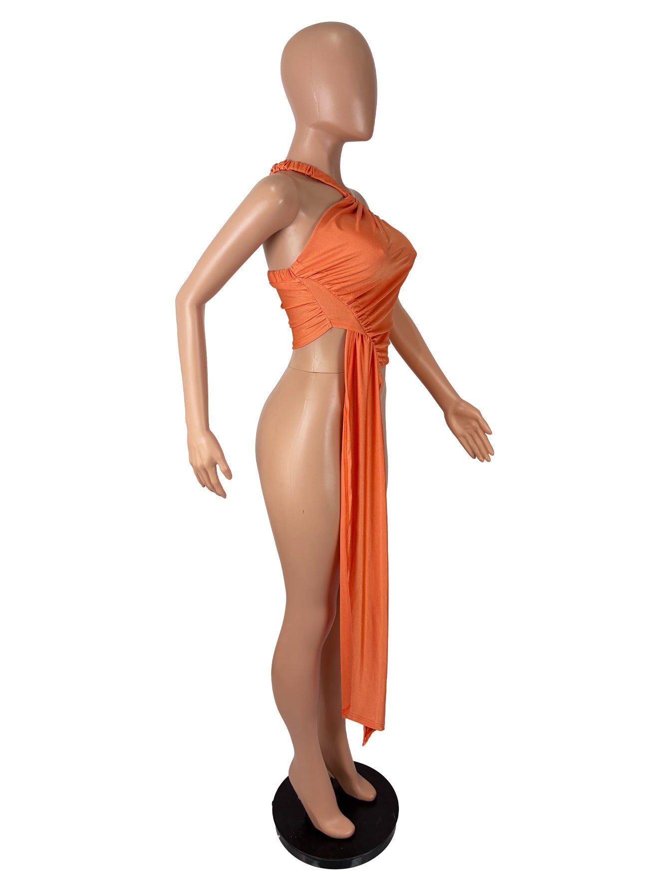 Women's One Shoulder Ruched Asymmetrical Top