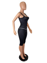 Women's Polka Dot Top and Capri Leggings Set