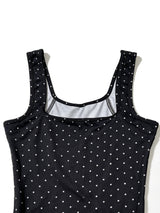 Women's Polka Dot Top and Capri Leggings Set
