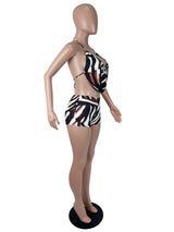 Women's Printed Cami Top and Shorts Set