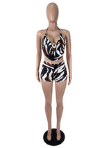 Women's Printed Cami Top and Shorts Set
