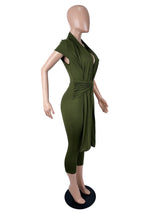 Women's Halter Neck Draped Leggings Romper
