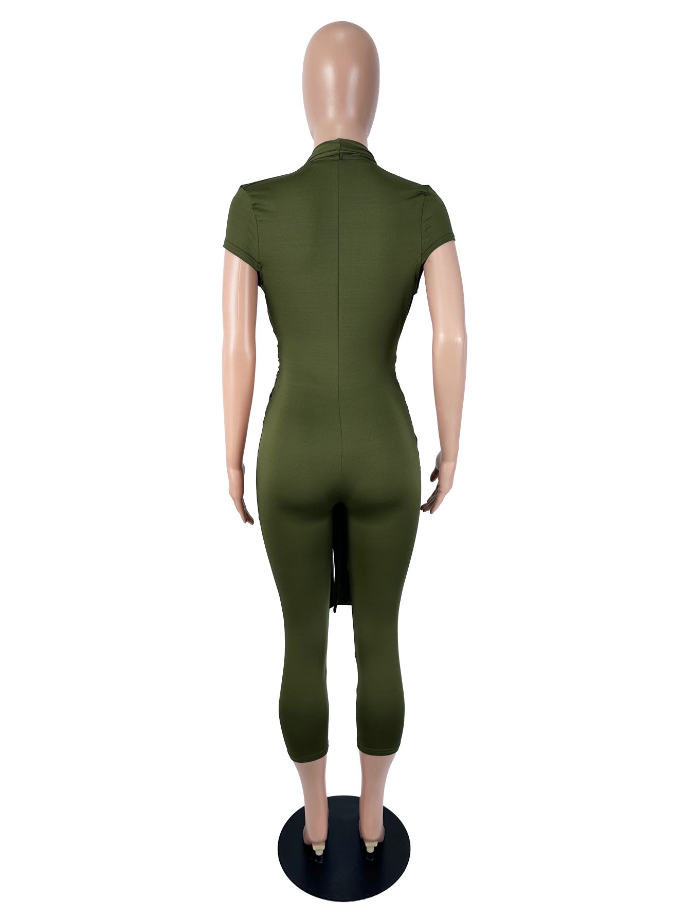 Women's Halter Neck Draped Leggings Romper