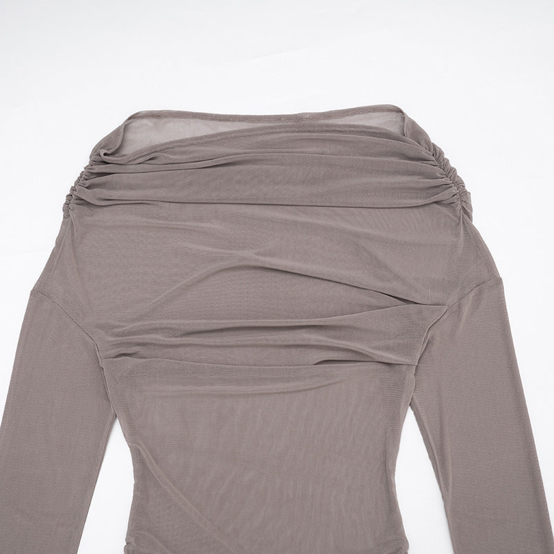 Women's Ruched One Shoulder Mini Dress