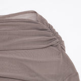 Women's Ruched One Shoulder Mini Dress