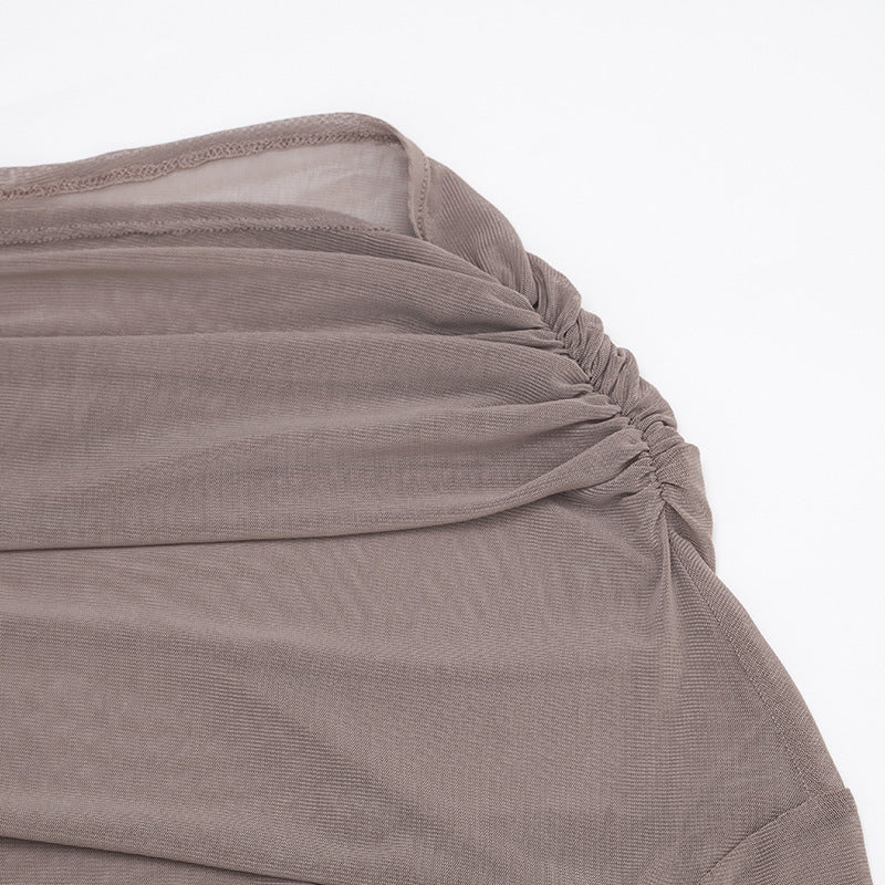 Women's Ruched One Shoulder Mini Dress