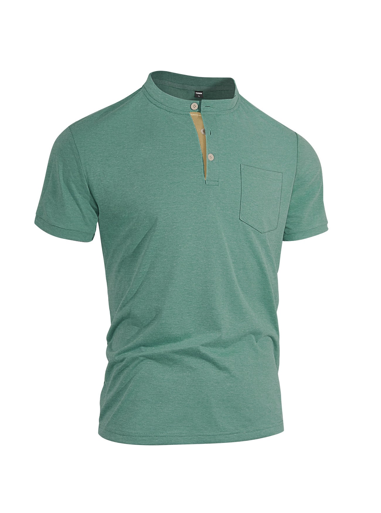 Men's Short Sleeve Henley T Shirt