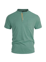 Men's Short Sleeve Henley T Shirt