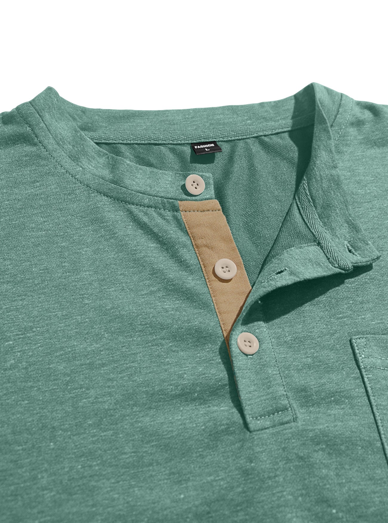 Men's Short Sleeve Henley T Shirt