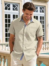 Men's Short Sleeve Button Down Shirt