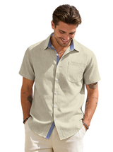 Men's Short Sleeve Button Down Shirt