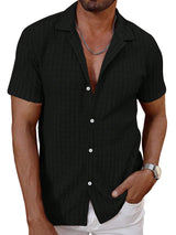 Men's Textured Short Sleeve Shirt