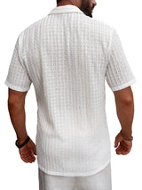 Men's Textured Short Sleeve Shirt