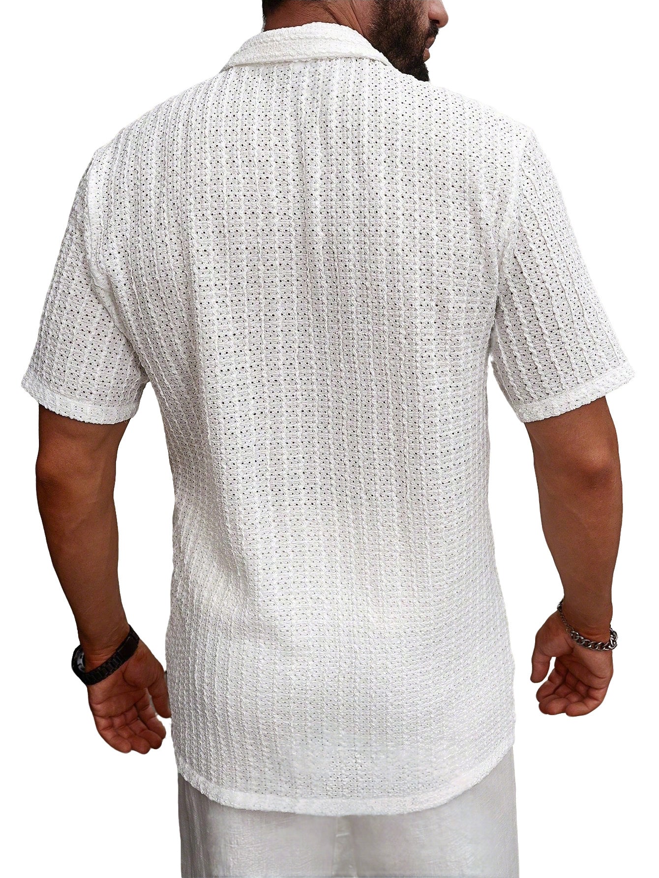 Men's Textured Short Sleeve Shirt
