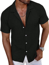 Men's Textured Short Sleeve Shirt