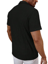 Men's Textured Short Sleeve Shirt
