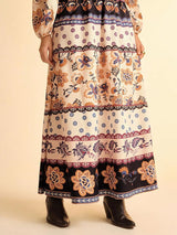 Women's Floral Long Sleeve Maxi Dress