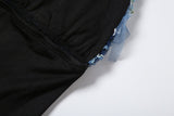Women's Denim Corset Mini Dress