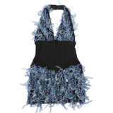 Women's Denim Corset Mini Dress