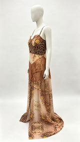 Women's Lace Patchwork Mini Dress