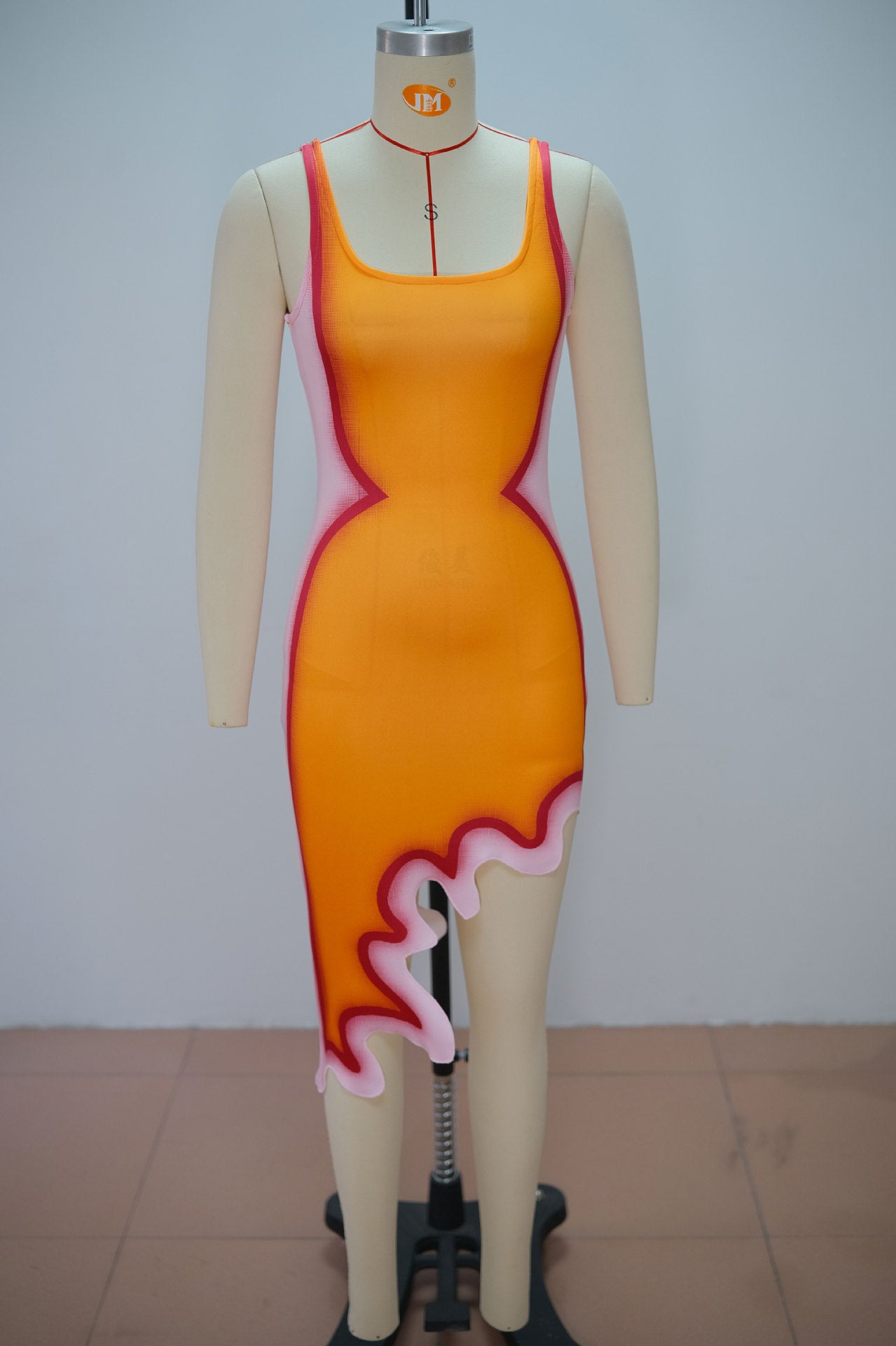 Women's Color Block Bodycon Mini Dress