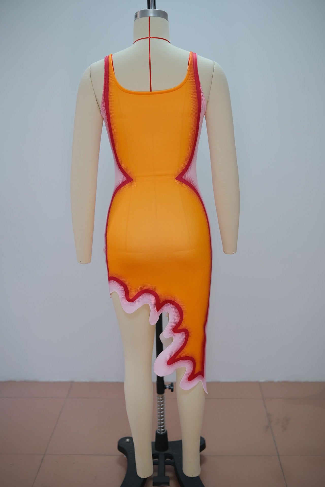 Women's Color Block Bodycon Mini Dress