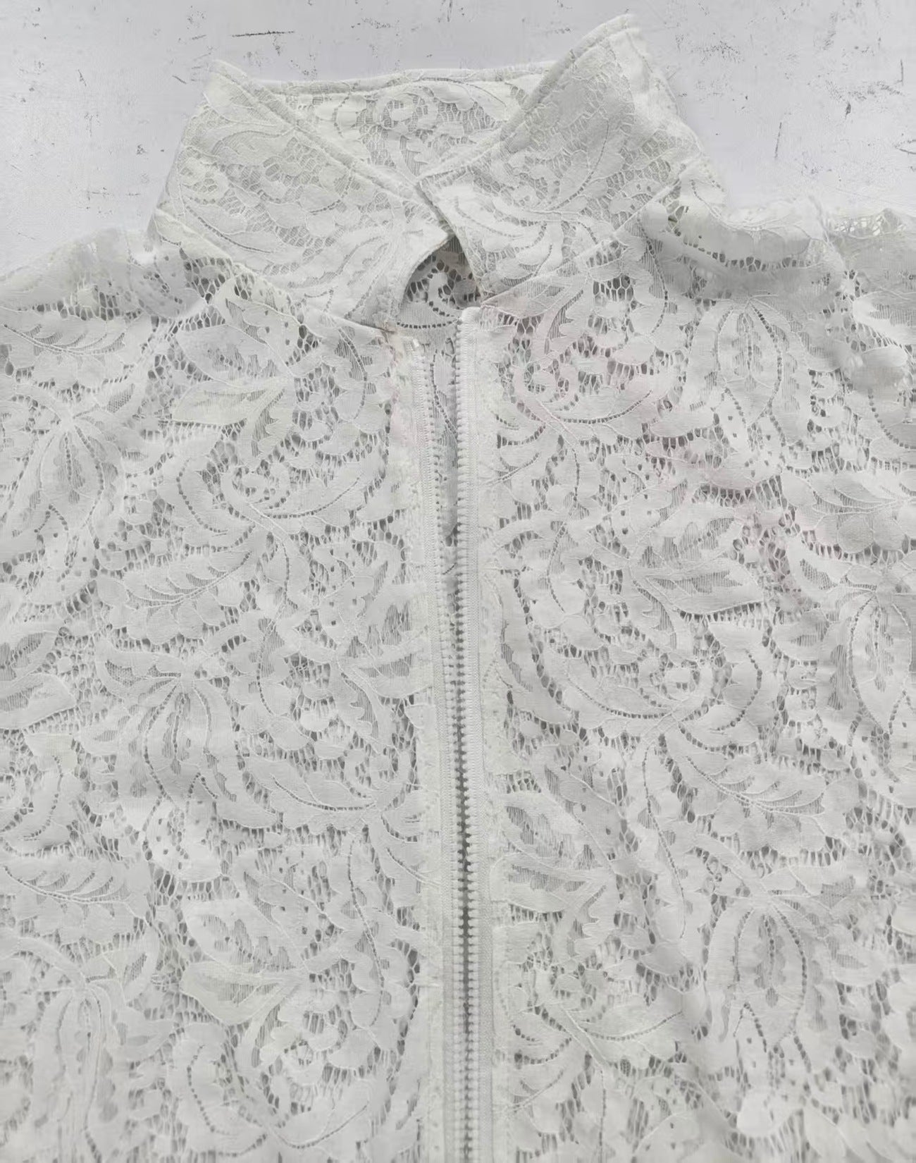 Women’s Floral Lace Zip-Up Jacket