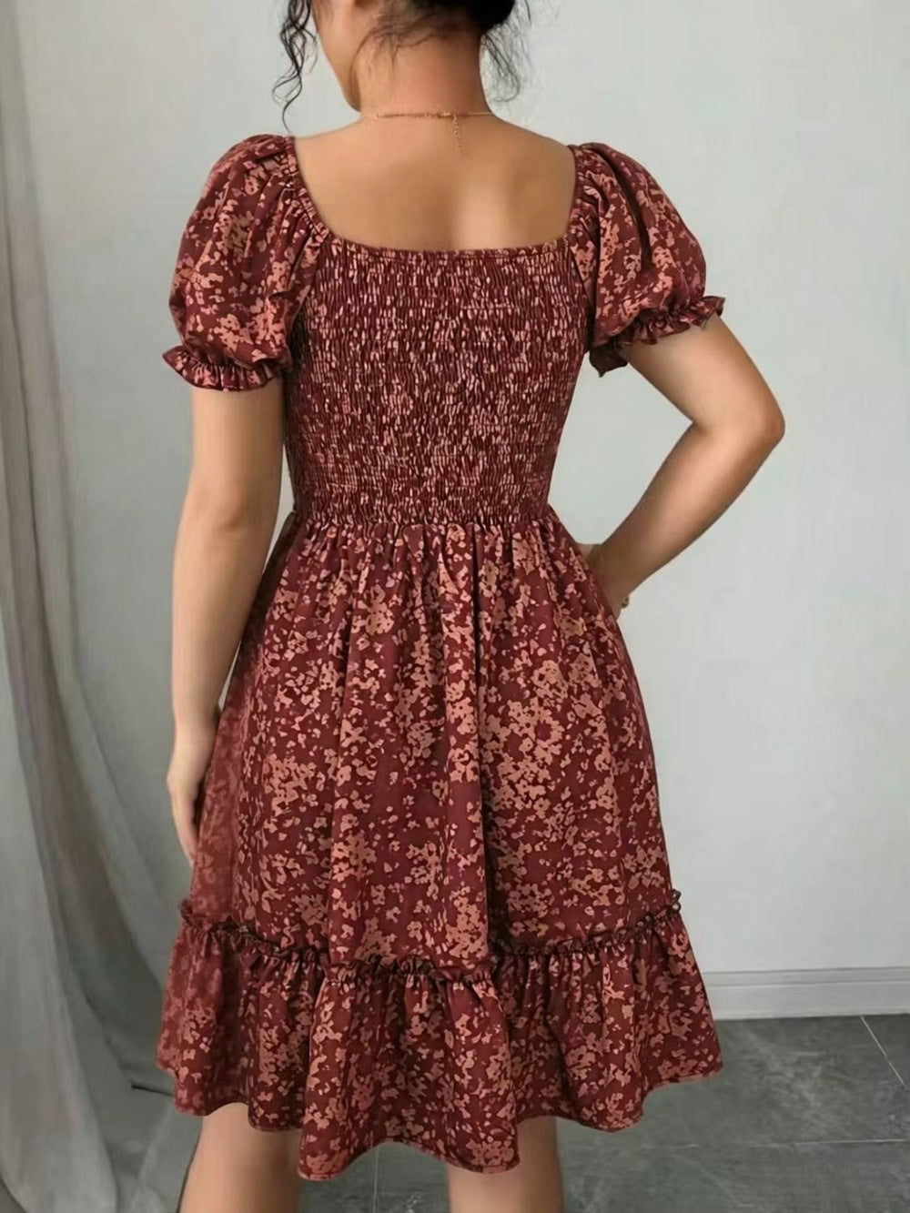 Women’s Floral Off-Shoulder Mini Dress