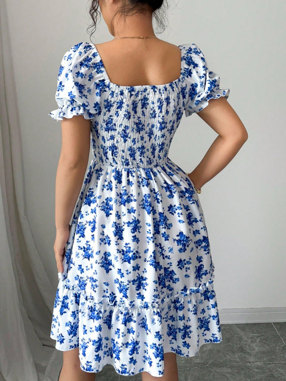 Women’s Floral Off-Shoulder Mini Dress