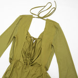 Women’s Green Long Sleeve Romper