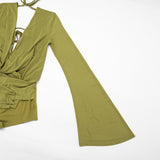 Women’s Green Long Sleeve Romper