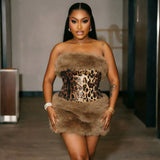 Women’s Leopard Print  Mini Dress
