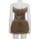 Women’s Leopard Print  Mini Dress