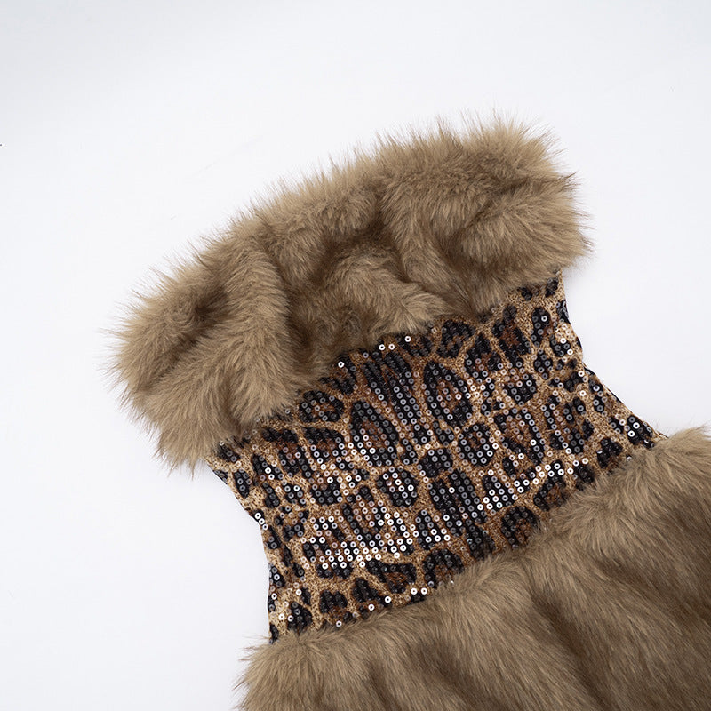 Women’s Leopard Print  Mini Dress