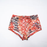Women’s Printed Top and Shorts Set with Fur Vest