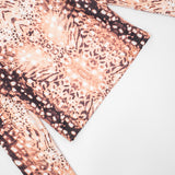 Women’s Printed Long Sleeve Top and Capri Set