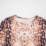 Women’s Printed Long Sleeve Top and Capri Set